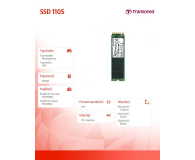 Transcend 256GB M.2 PCIe NVMe 110S - 463150 - zdjęcie 2